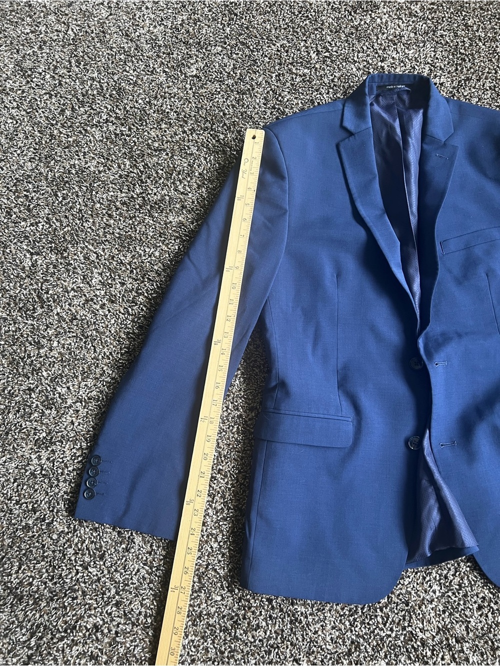 Bar III Men's Deep Navy Two-Button Blazer - Picture 14 of 14